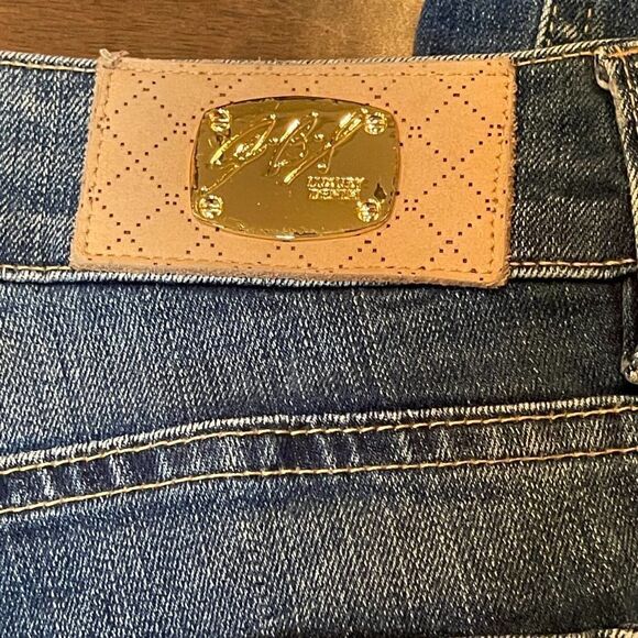 Vintage A.B.S.by Allen Schwartz Womens Blue Stretchy Straight Jeans Size 31 - Picture 7 of 12